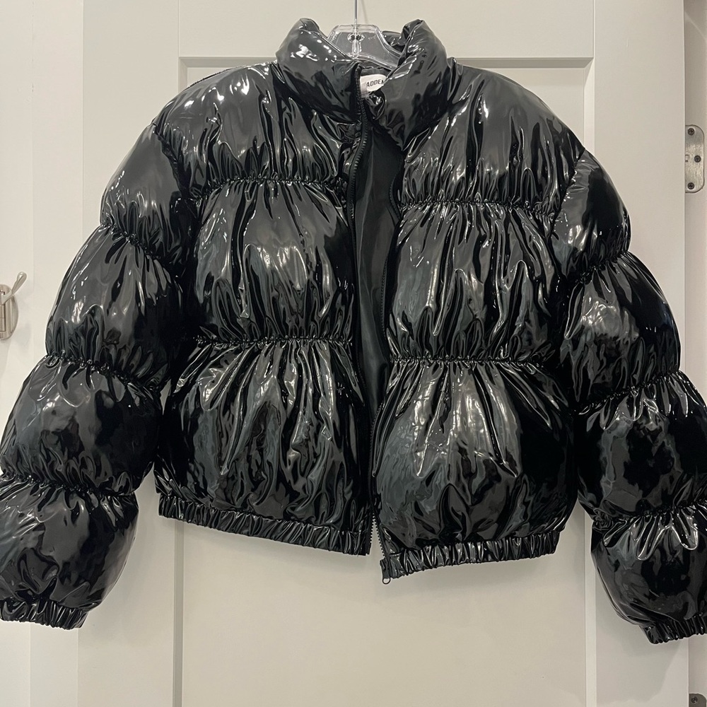 Steve Madden shiny Black Puffer Jacket